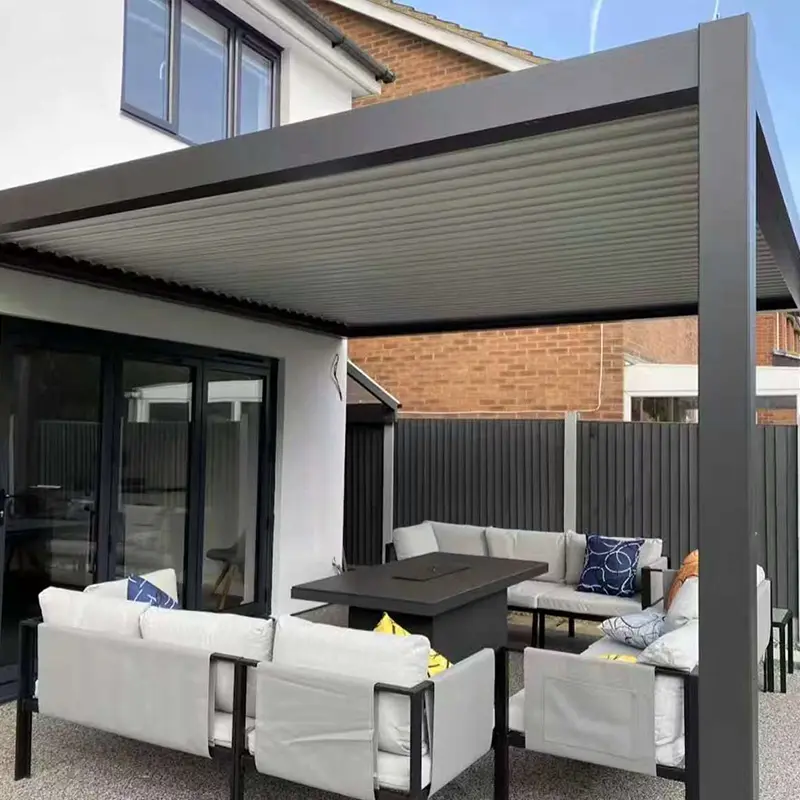 Gazebo Paduan Aluminium Gaya Cina