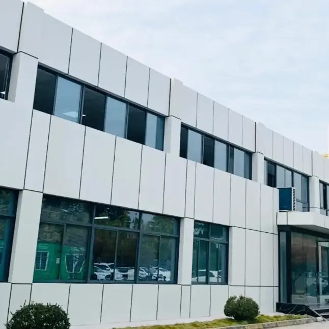 Dinding Tirai Panel Tunggal Aluminium Datar Konvensional