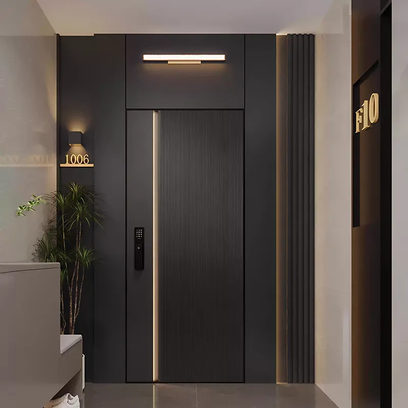 Pintu Masuk Aluminium Padat